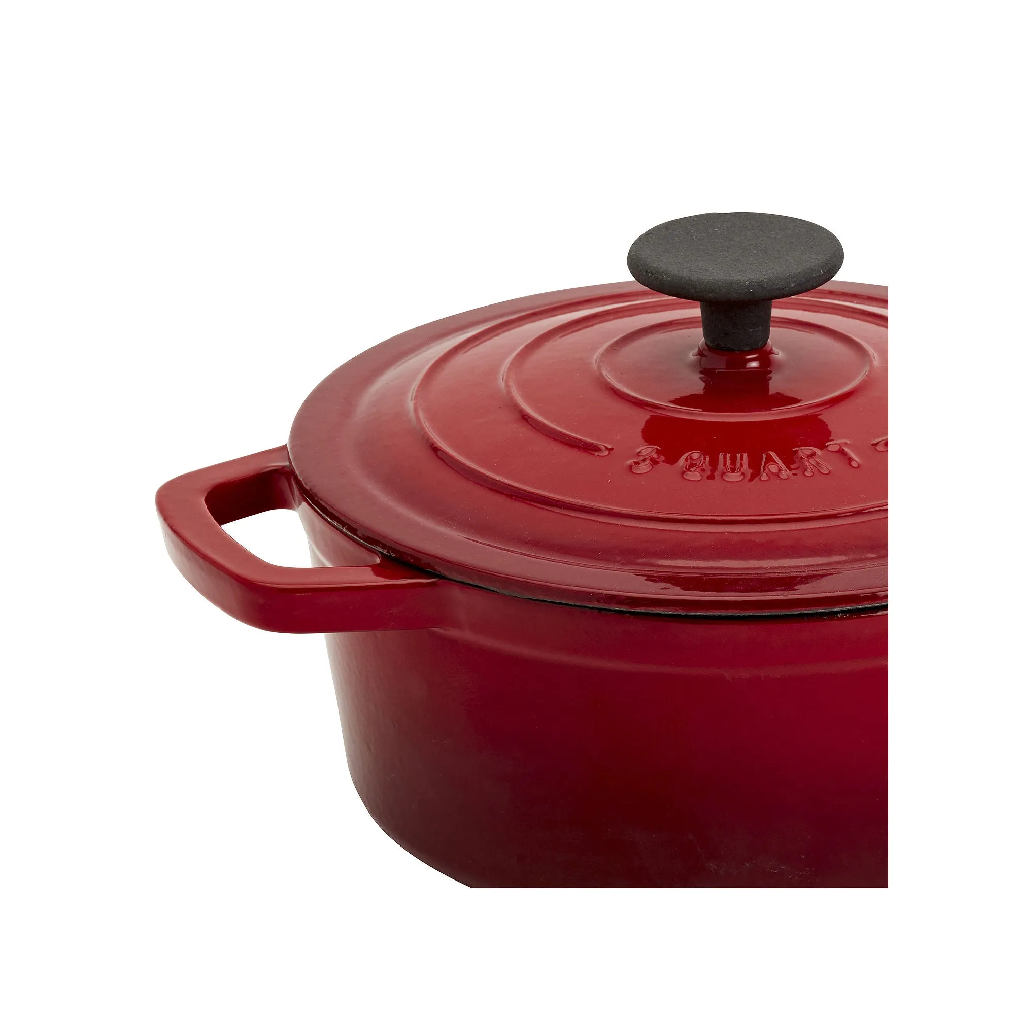 Smith & Clark Cast Iron 3-Qt. Dutch Oven - RED ONE SIZE