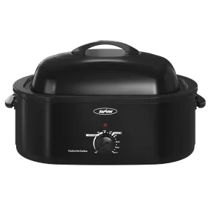 Sunvivi 18Qt Electric Turkey Roaster With Self-Basting Lid