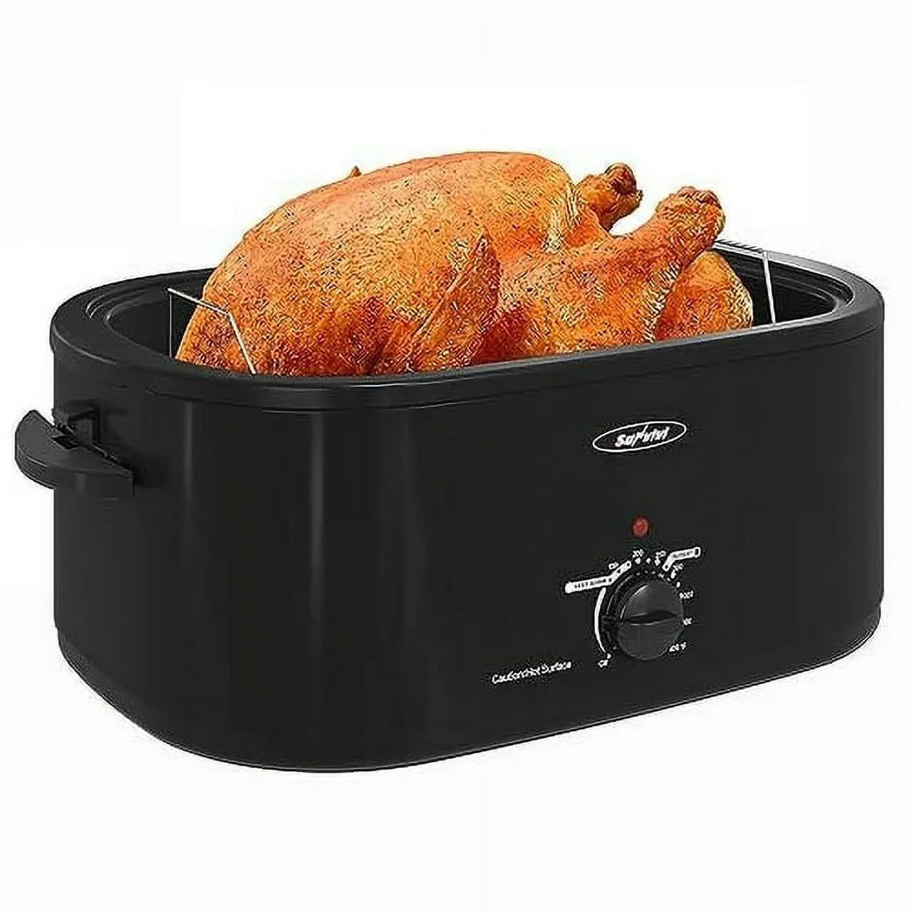 Sunvivi 18Qt Electric Turkey Roaster With Self-Basting Lid