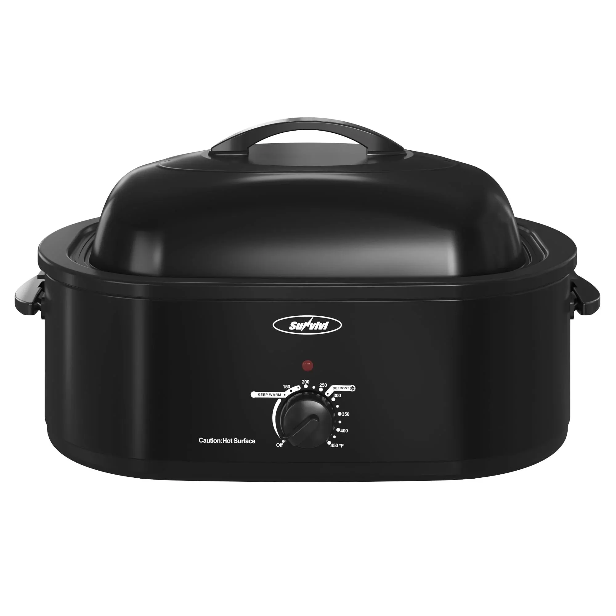 Sunvivi 18Qt Electric Turkey Roaster With Self-Basting Lid