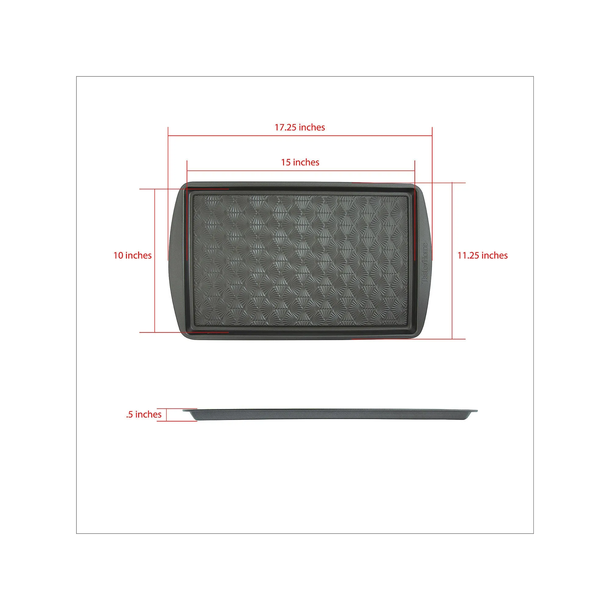 Taste Of Home 3-Pc. Non-Stick 10" X 15" Cookie Sheet - GRAY ONE SIZE