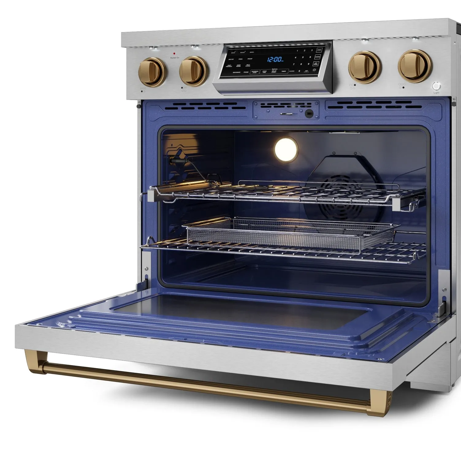 Thor Kitchen Stainless Steel Freestanding Professional Electric Range |Gordon Ramsay Series (6 cu.ft) - RSE36-BRZ