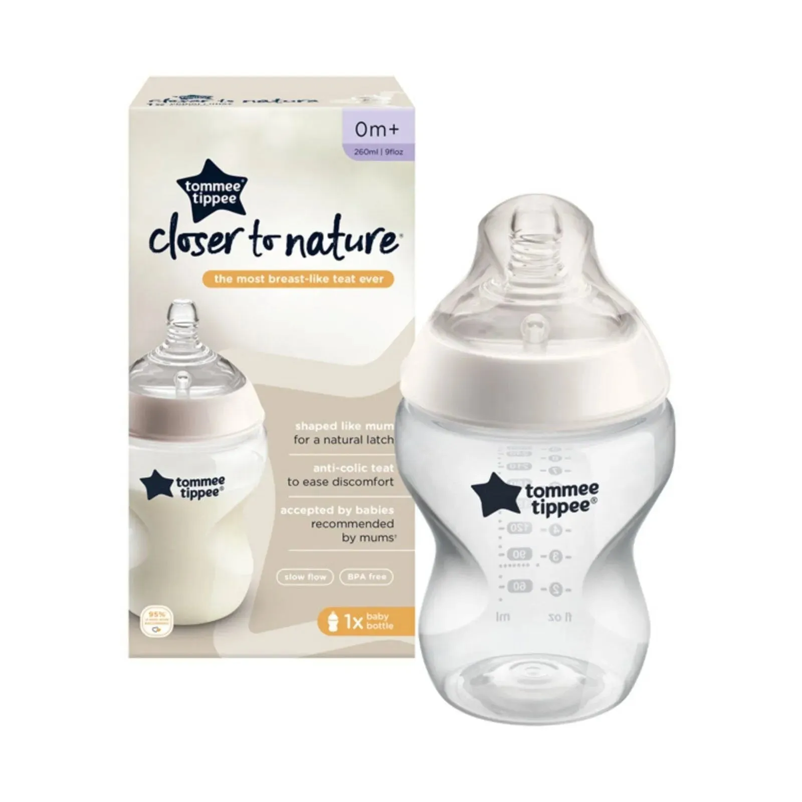 Tommee Tippee Closer to Nature Bottle 260ml