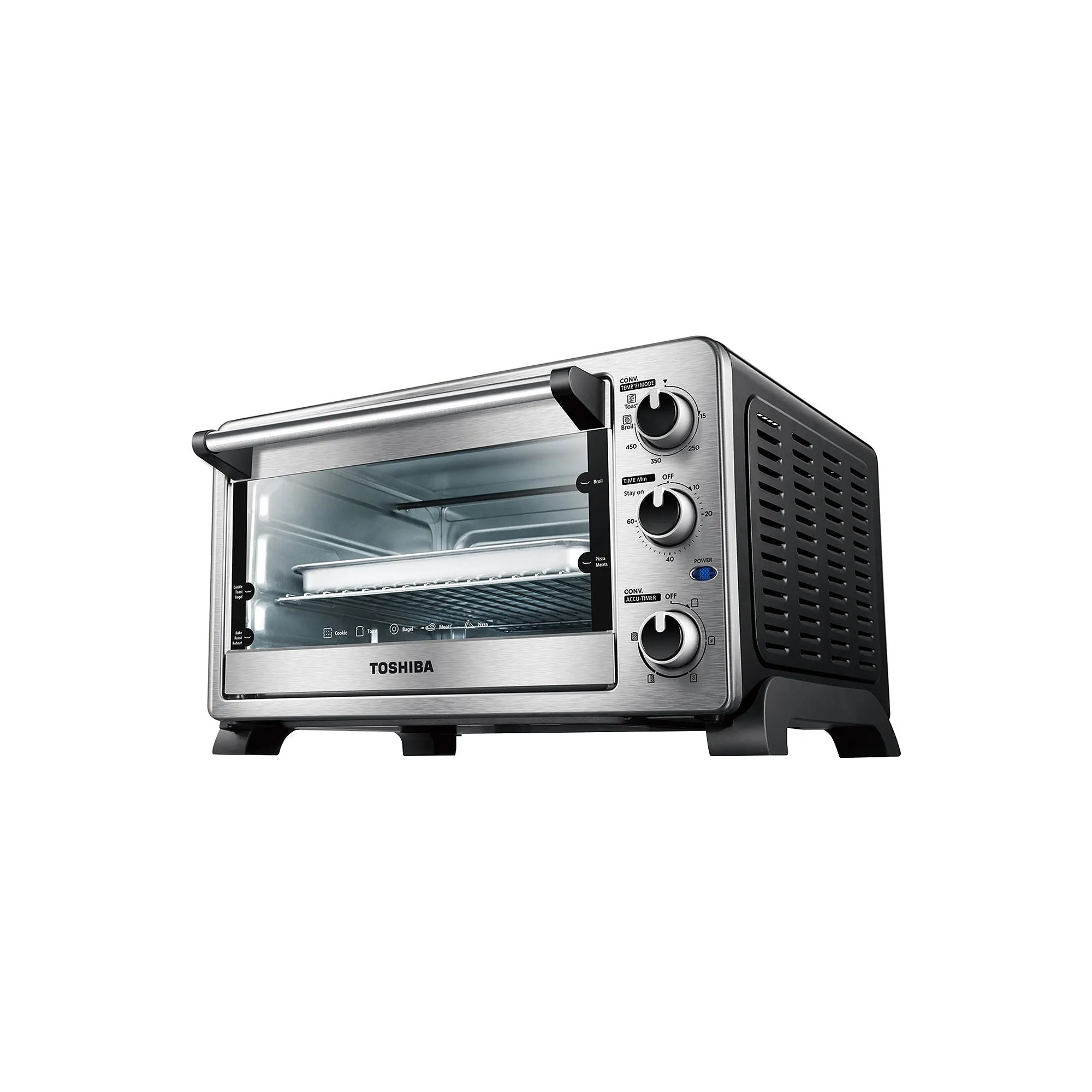 Toshiba Convection Toaster Oven MC25CEYSS - STAINLESS STEEL ONE SIZE