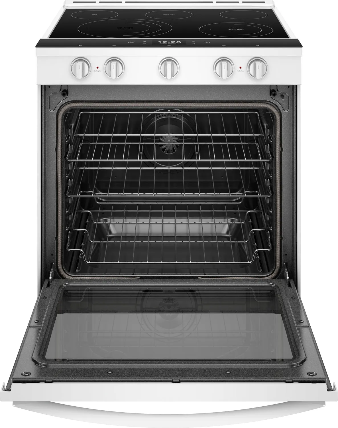 Whirlpool White Slide-In Electric True Convection Range (6.4 Cu. Ft.) - YWEE750H0HW