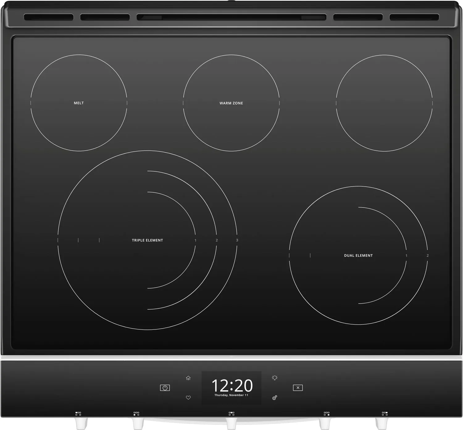 Whirlpool White Slide-In Electric True Convection Range (6.4 Cu. Ft.) - YWEE750H0HW