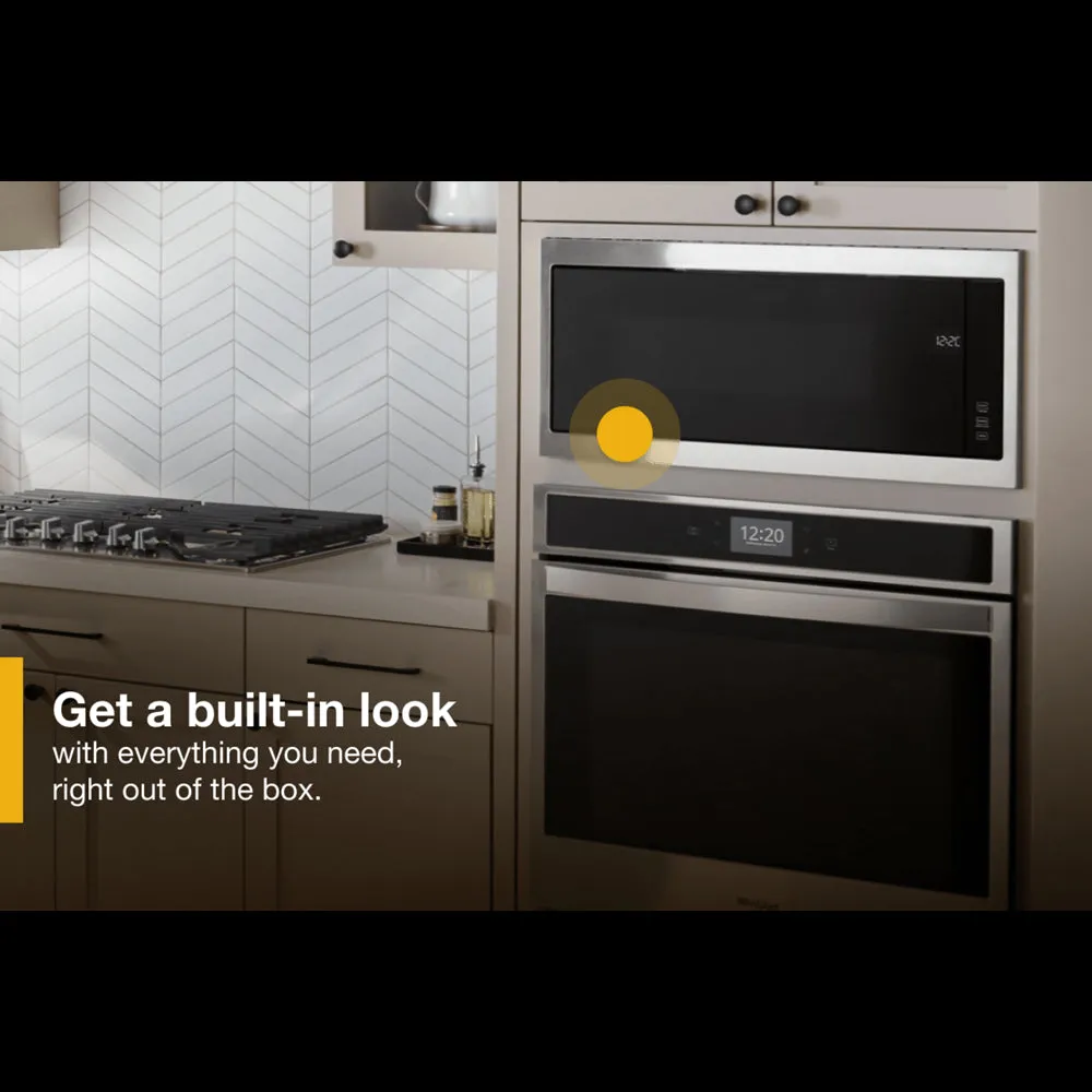 Whirlpool WMT50011KS 1.1 Cu. Ft. Built-In Microwave with Slim Trim Kit (Stainless steel)