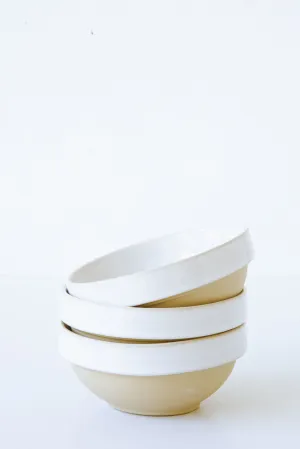 White Serving Bowl