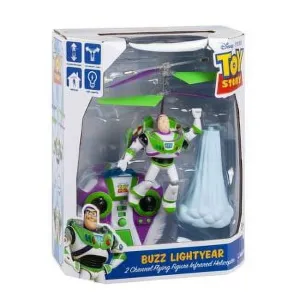 World Tech Toys 34471 Pixar Buzz Lightyear 2 Channel Flying IR Helicopter with LED Lights